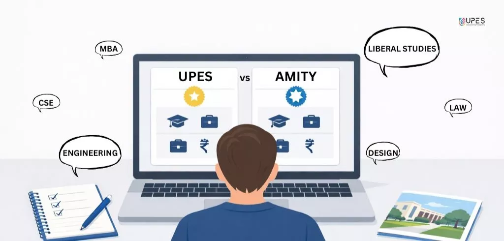 upes vs amity which is better