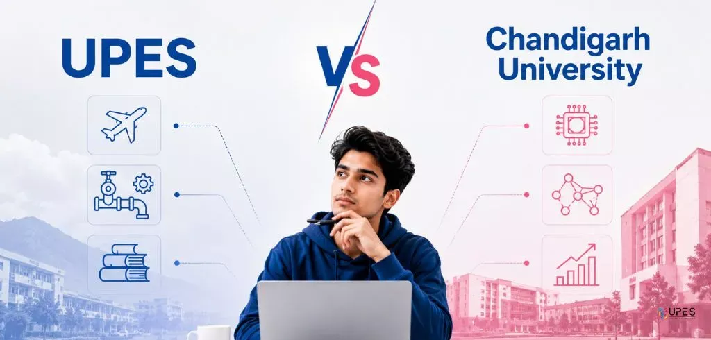 upes vs chandigarh university comparison