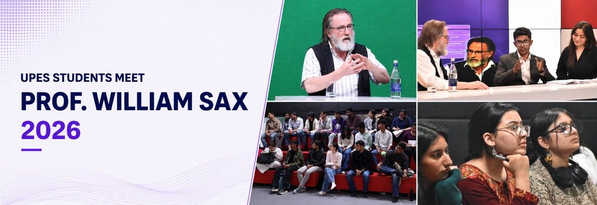 UPES Students Meet Prof. William Sax
