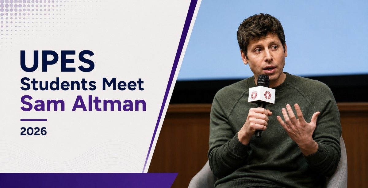 UPES Students Meet Sam Altman
