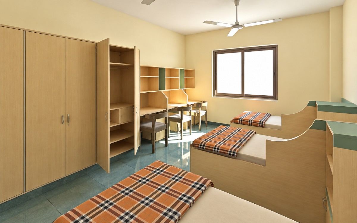 Student accommodation and hostel room at UPES